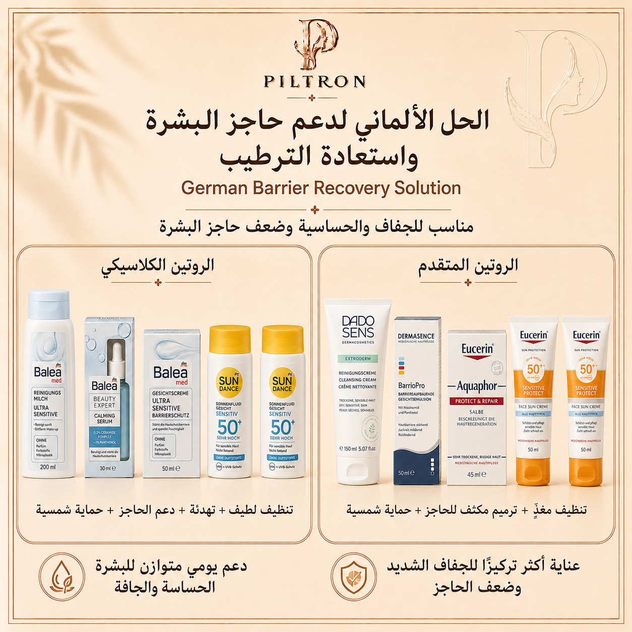 الحل الألماني لدعم حاجز البشرة واستعادة الترطيب | German Barrier Recovery Solution