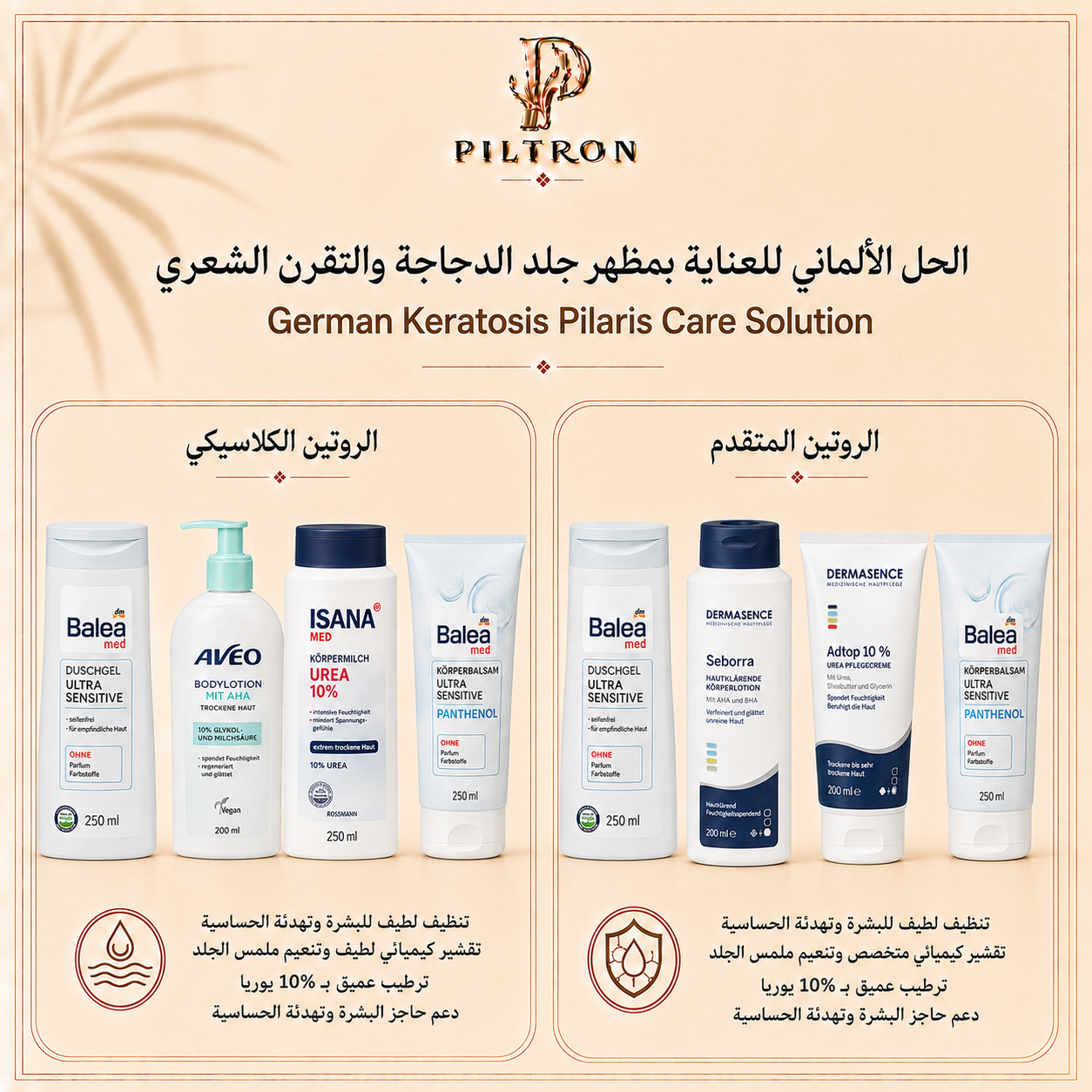 الحل الألماني للعناية بمظهر جلد الدجاجة والتقرن الشعري | German Keratosis Pilaris Care Solution