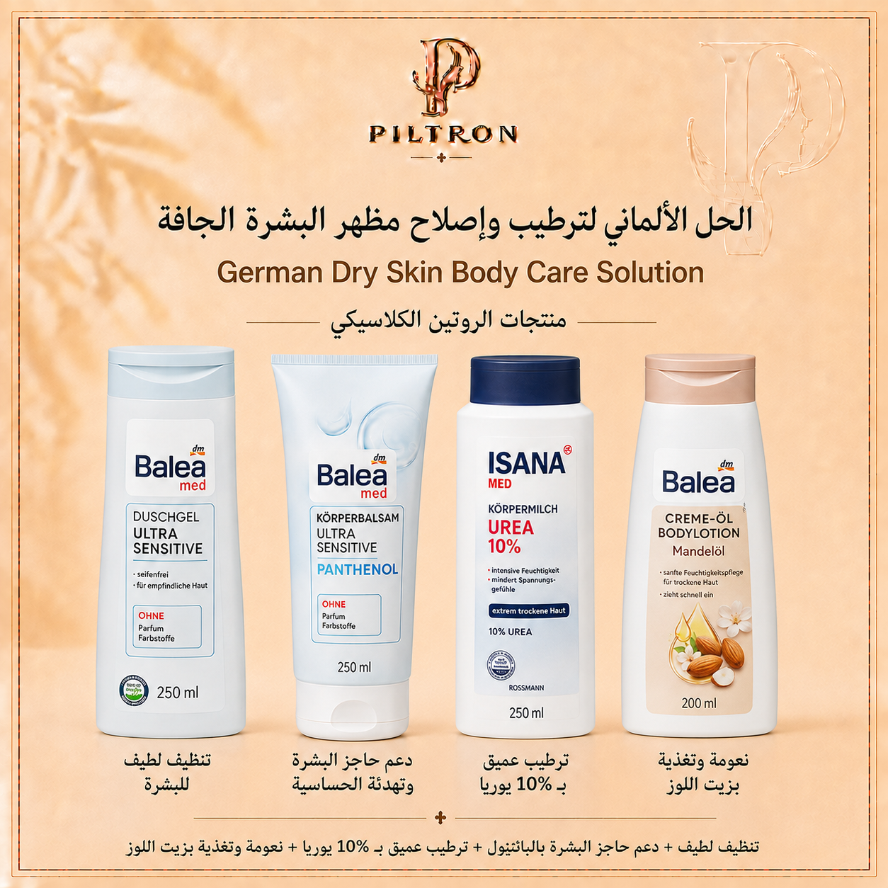 الحل الألماني لترطيب وإصلاح مظهر البشرة الجافة | German Dry Skin Body Care Solution