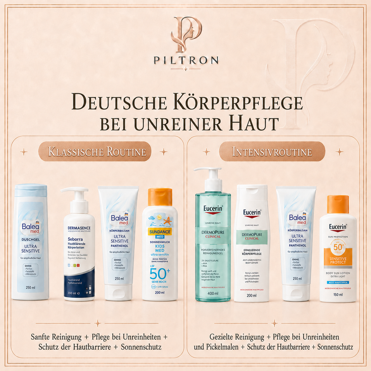 Pflegeroutinen – PILTRON Paket 01 | lang:de