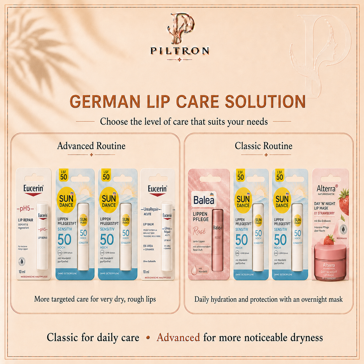 Care routines – PILTRON Package 32 | lang:en