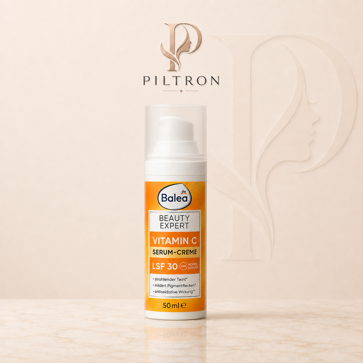 Balea Beauty Expert Vitamin C Serum-Creme LSF 30