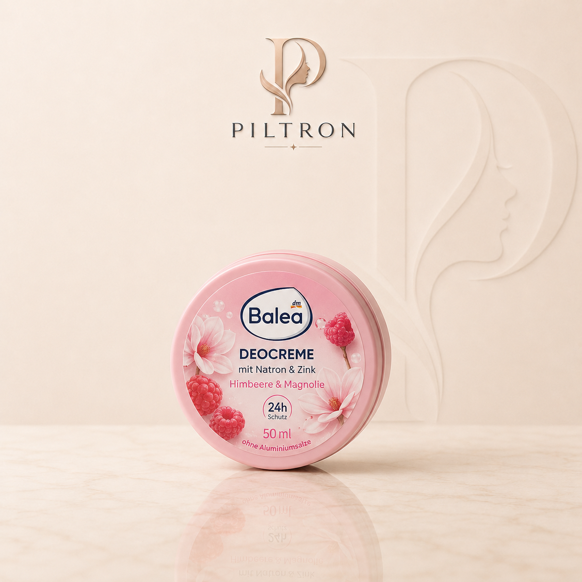 Balea Deocreme mit Natron & Zink (Himbeere & Magnolie)